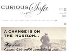 Tablet Screenshot of curioussofa.com